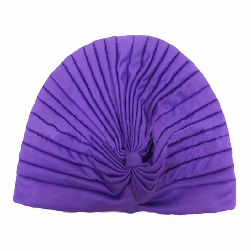 Soft Hot Sale New Novelty Indian Style Stretchable Hat Women Men Head Wrap Cap Solid Sleep Hat Caps Unisex Accessory