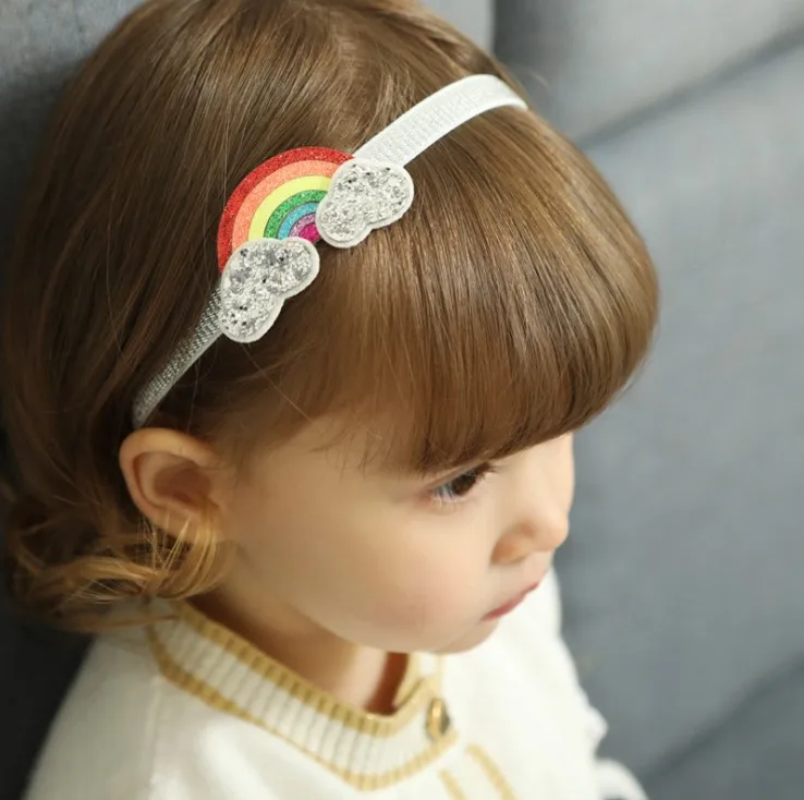 New Fashion ins Kids Girl Headband Unicorn Rainbow Hair Band Headband Hairband Hair Apparel Accessories Kids Headpiece Headwear