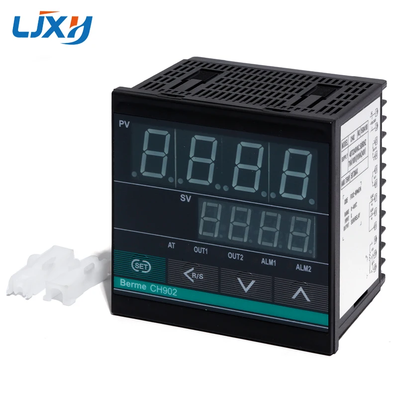 CH902 LCD Digital PID Intelligent Temperature Controller 48-240V AC Dual Output SSR and Relay Two Relay Output