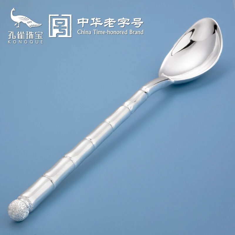 S999 sterling silver handmade coffee spoon dessert, ice cream, teaspoon picnic kitchen accessories