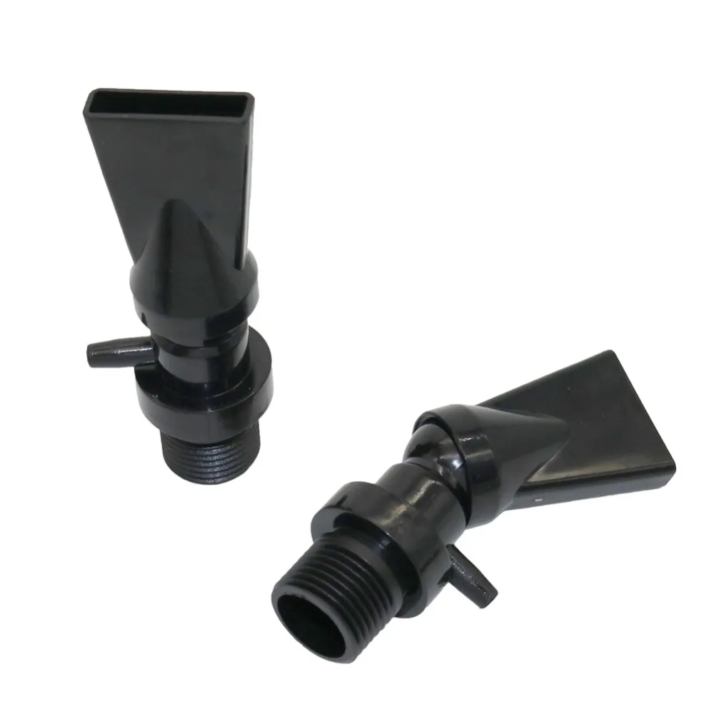 1/2 pollici filettatura maschio pompa a becco d\'anatra irrigatori bocca d\'anatra stile pompa di ritorno acquario ugelli serbatoio di pesce fontana