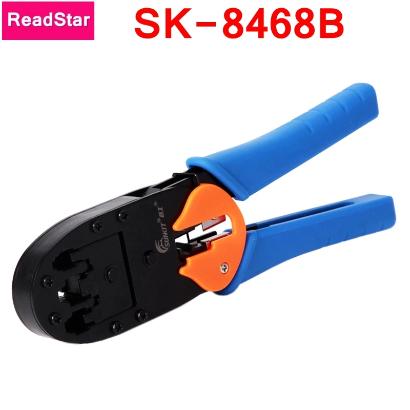 ReadStar SUNKIT SK-8468B multi functional Cable crimper Crimping tool 8p 6p 4p RJ45 RJ11 RJ12 Networking telephone cable making