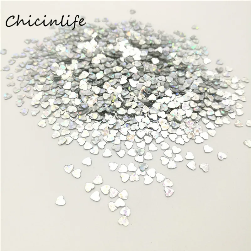 Chicinlife 1bag 5g Gold/Silver 3mm Wedding Heart Confetti Table Decoration Wedding Party Decoration Confetti Wedding Favor