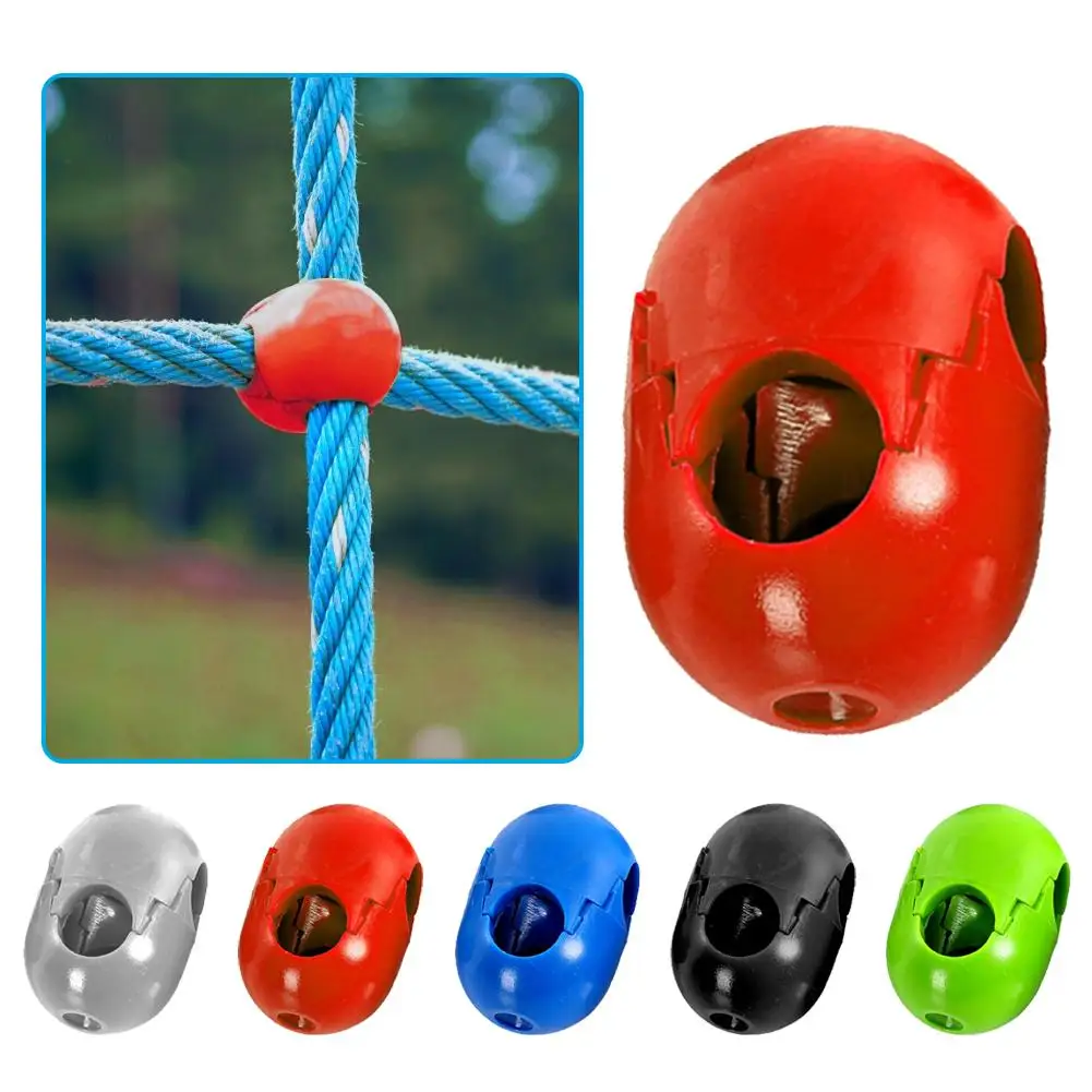 5Pcs Climbing Rope Net Plastic Connector Climbing Accessories for Outdoor Amusement Swing Climbing Rope Parts