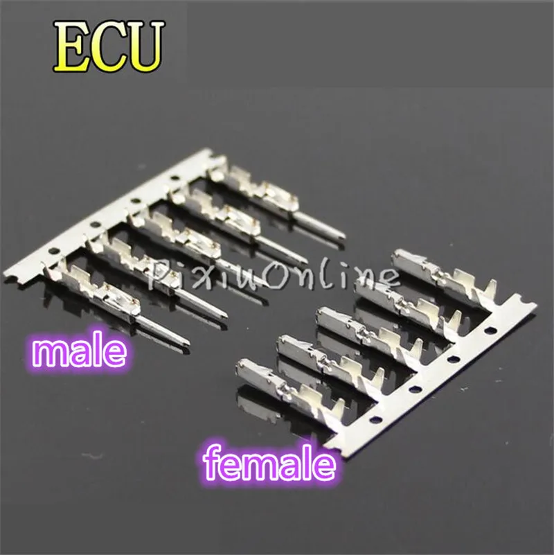 

10pcs YL753 ECU Terminal Pin Plug Spring Crimp Pins for Modified Repair Wire ECU Cruise for Car