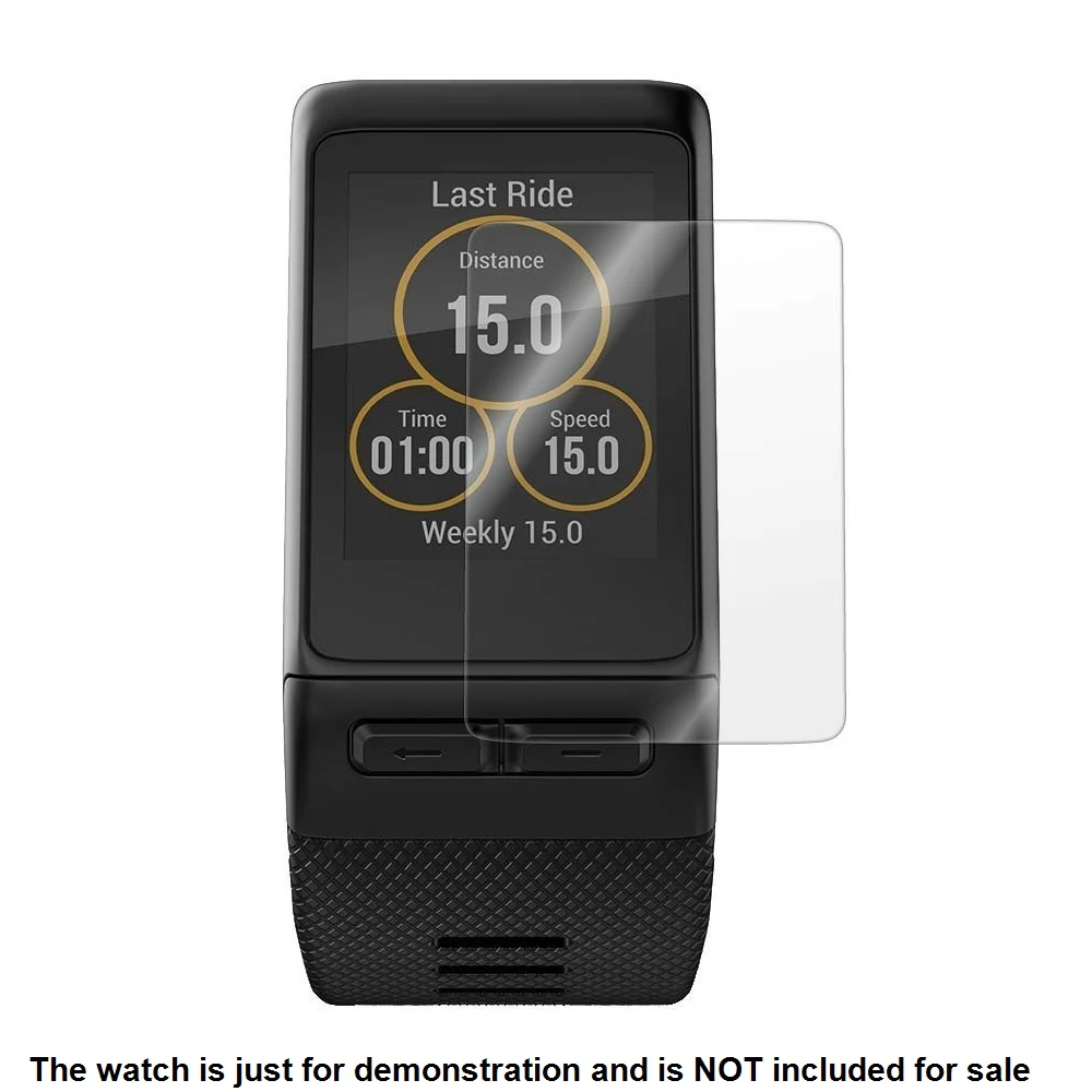 Película protetora de tela lcd transparente 6x, para garmin vivoactive hr, acessórios para smartwatch, esportes
