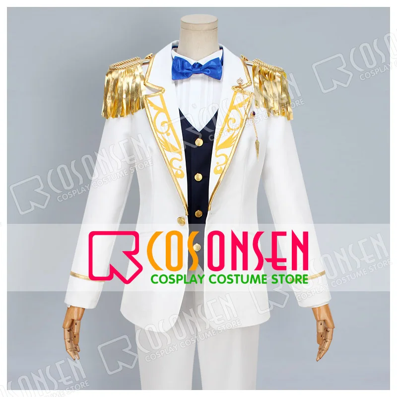 

COSPLAYONSEN Ensemble Stars Fine Yuzuru Fushimi Eichi Tenshouin Wataru Hibiki Tori Himemiya White Uniform Cosplay Costume