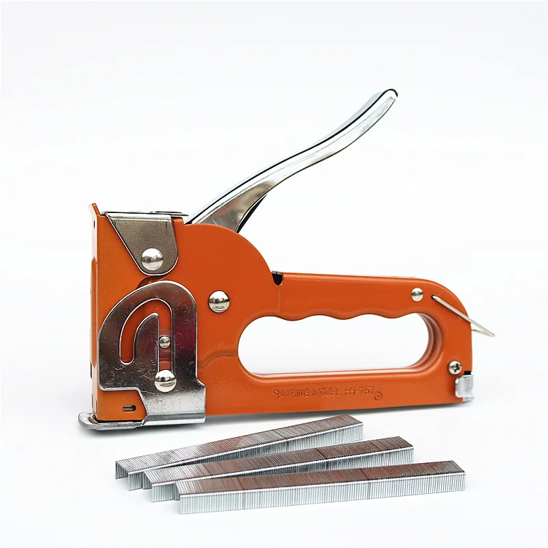 Multi-purpose manual stapler Heavy-duty binding  Wooden board and leather tacker Contains 2500 staples Office woodwork binding