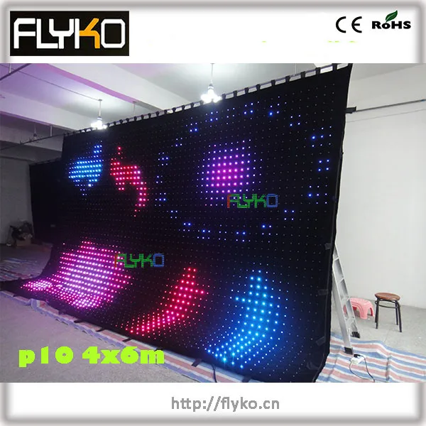 hot hot hot  !!! amazing  led video curtain party  decoration P10