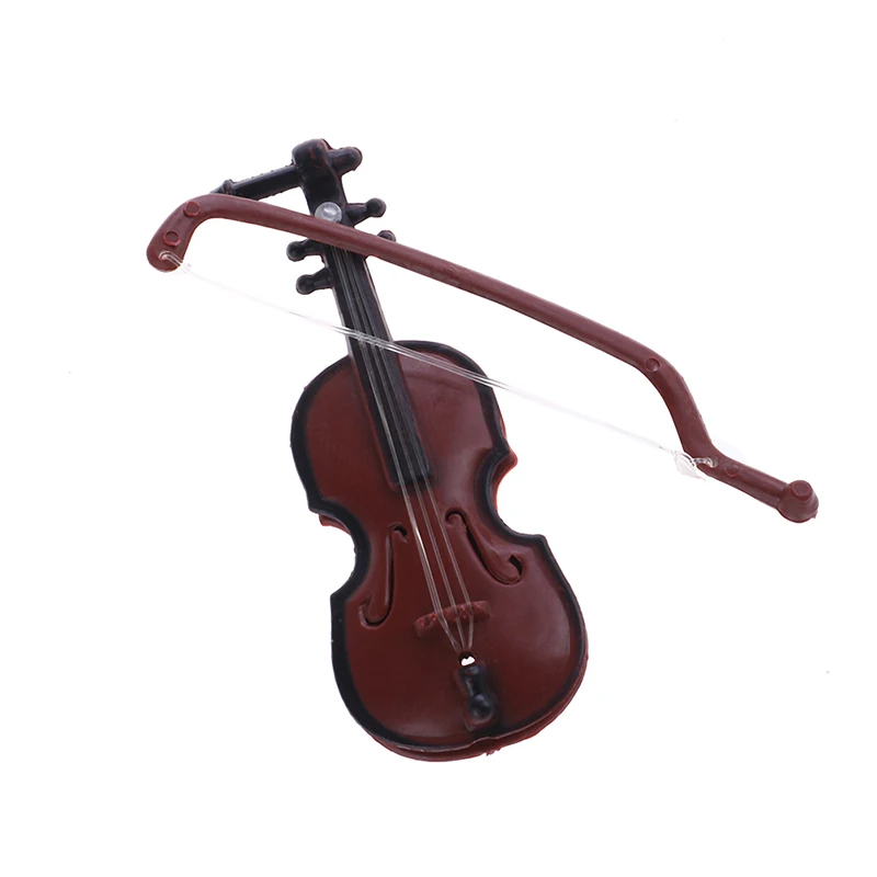 Violin Dollhouse For Decorative Music Instrument Crafts DIY Home Decoration Child Gift