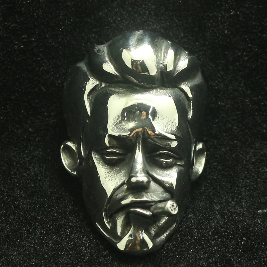 Men 316L Stainless Steel Cool Big Hero Iron Man Robert Downey Jr. Cool Pendant