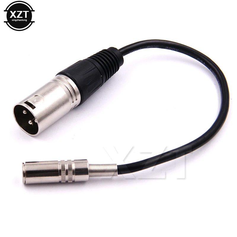 1 sztuk niebieski 3.5 XLR Audio kabel 3.5mm kobieta XLR męski linia Audio 3P XLR CANNON 3pin AUX giętki przewód przewód konwerter