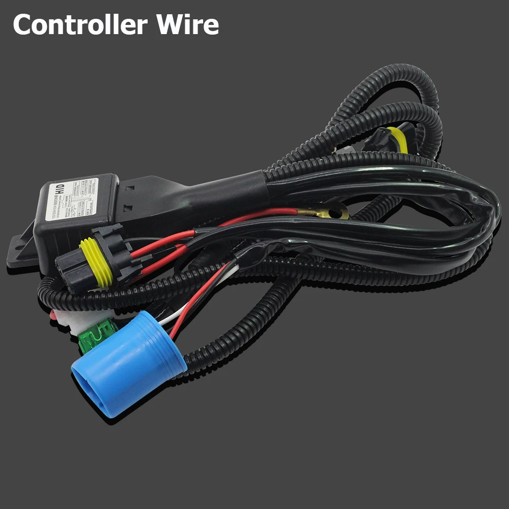 Buildreamen2 55W 9007 HB5 Hi/Lo Beam Bi Xenon Bulb 3000K-12000K 12V Car Headlight Lamp HID Controller Relay Harness Cable Wire