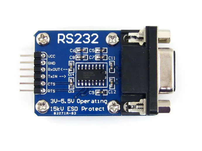 Waveshare RS232 Board SP3232 RS-232 UART TTL Transceiver Communication Evaluation Development Board Module Kit