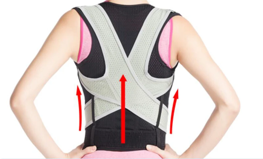 High Quality Adjustable Shoulder Back Posture Corrector Belt Therapy Chest Brace Support Belt for hunchback Posture Correction a