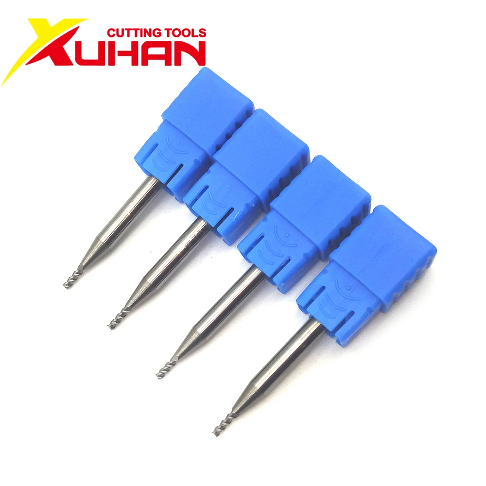 Cacbua Cấp Cối Xay 3 Sáo Φ1.0 * 50L Nhôm Phay Gỗ Cắt Thép Vonfram Endmills Công Cụ Cnc Maching