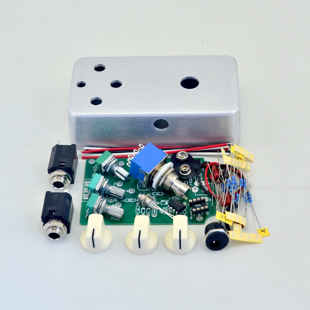 DIY Overdrive Guitar Effect Pedal Kit with 1590B Diecast Aluminum Enclosures  Free Shipping