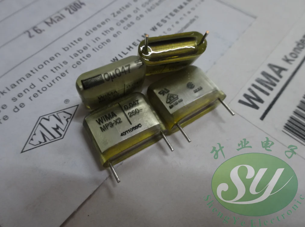 

2020 hot sale 10pcs/20pcs WIMA MP3-X2 0.047uF/250VAC 47nf 473 new film capacitor 15MM Audio capacitor free shipping