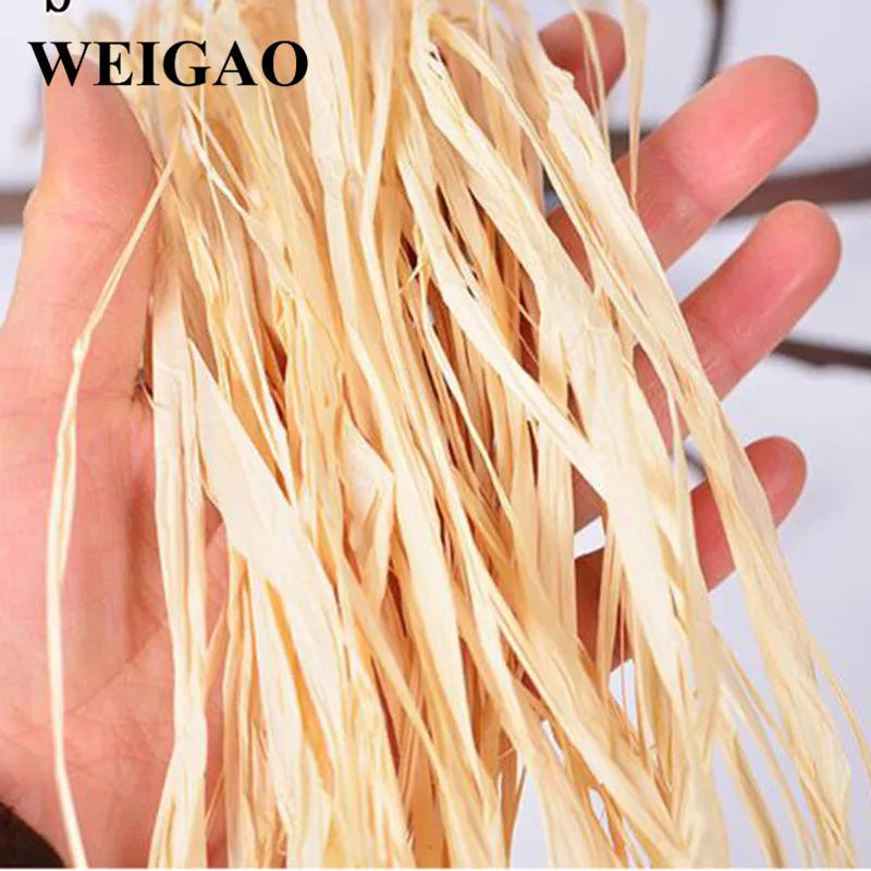 10/20/30m Natural Raffia Rope DIY crafts Wedding Gift Invitation Wrapping Packaging Decoration Christmas DIY Craft Supplies