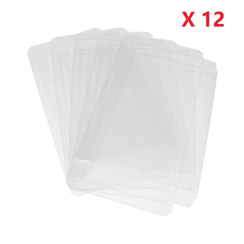 Ruitroliker 12Pcs Clear PET Box Case Sleeve Covers CIB Protector for Genesis MD Box