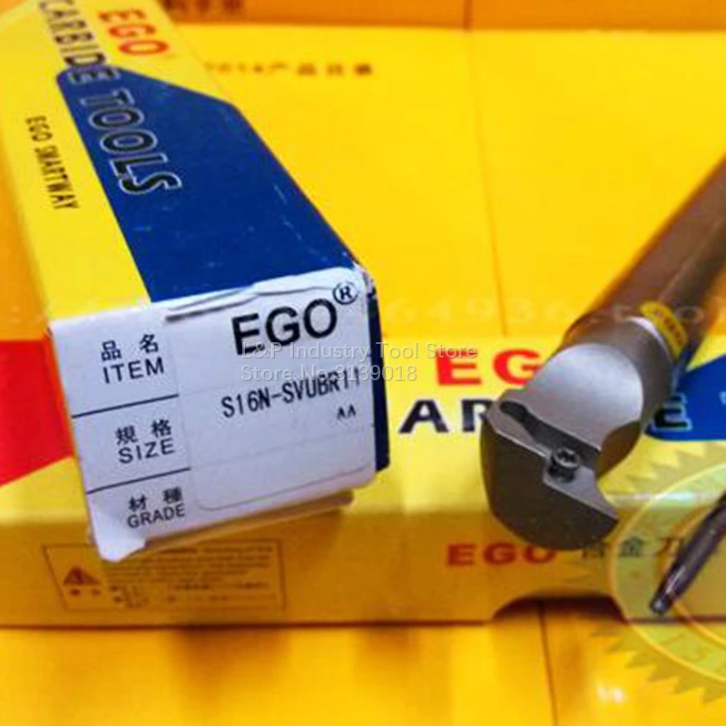 EGO Quakeproof Steel Bar Bore 95° S16N-SVUBR11 L160 S20Q-SVUBR11 L180 CNC Accessories Work Tool Holder Lathe Parts Knife Cutter