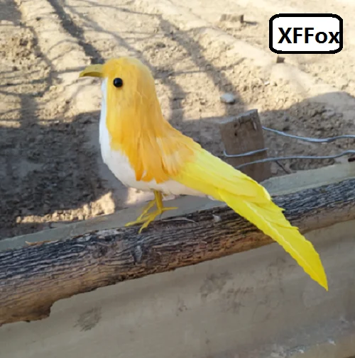 

new simulation yellow bird model foam&feather lifelike cute bird doll gift about 22cm xf0567