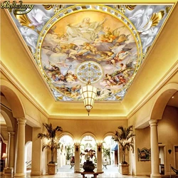 Beibehang-papel de pared 3d para escritorio, mural de techo superior, pintura de papel tapiz, rollo de papel tapiz fotográfico de ángel de cielo azul de europa occidental