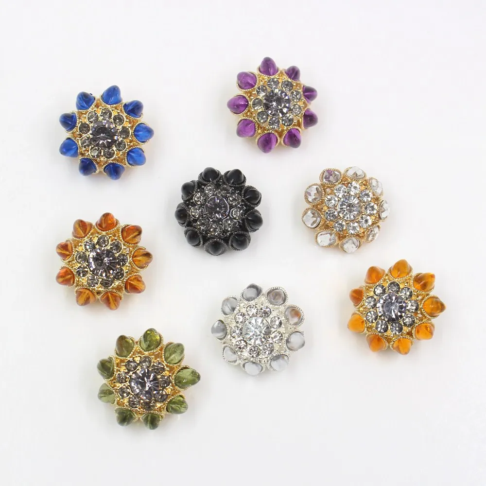 Good quality 25mm metal Rhinestones button sweater coat decoration buttons accessories DIY 1Pcs/Lot SP-0001