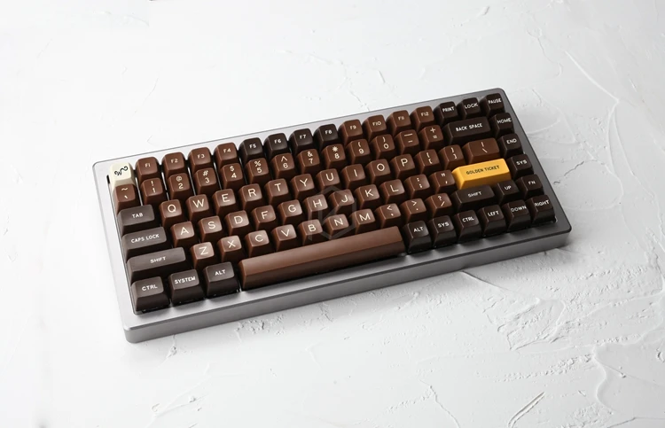 Anodized Aluminium case for eepw84 xd84 custom keyboard acrylic panels diffuser can support Rotary brace supporter