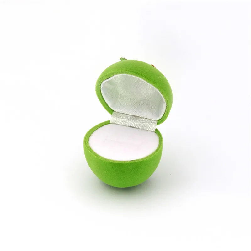 Samt Apfel Klavier Violine Sonnenblume Schmuck Geschenkbox Hochzeit Verlobungsring Box für Halskette Ohrring Armband Verpackung Display – Detail 7