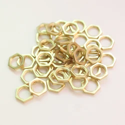 50pcs Metal Hexagonal Nut Clock Movement Accessory DIY Clock Kits