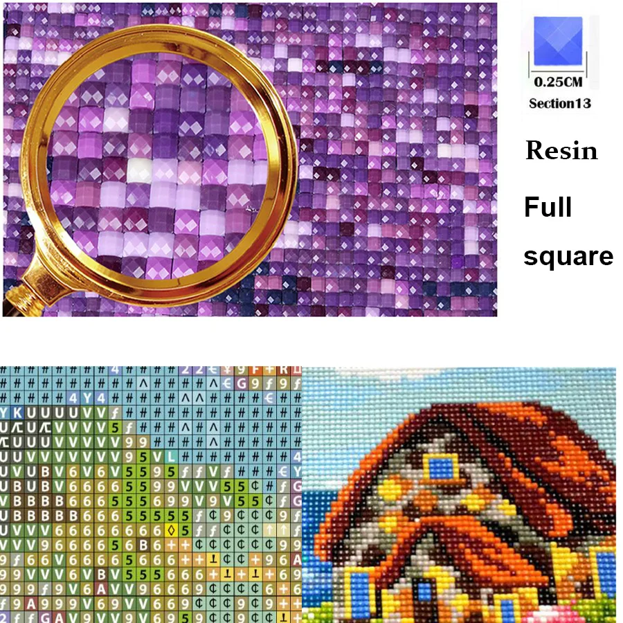 Diamond Painting hamburger,DIY Diamond Embroidery cross stitch Kits full square/round drill Mosaic stickers home decor GY2025