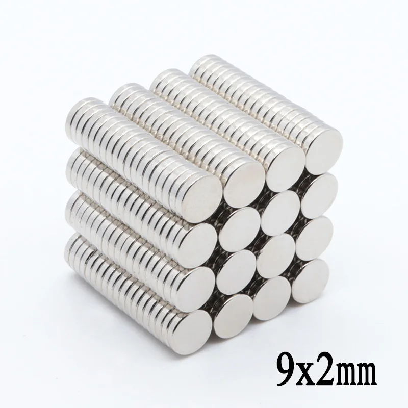 200Pieces  9x2 mm Strong Rare Earth NdFeB Magnet Neodymium N35 Magnetic Materials  9*2 mm