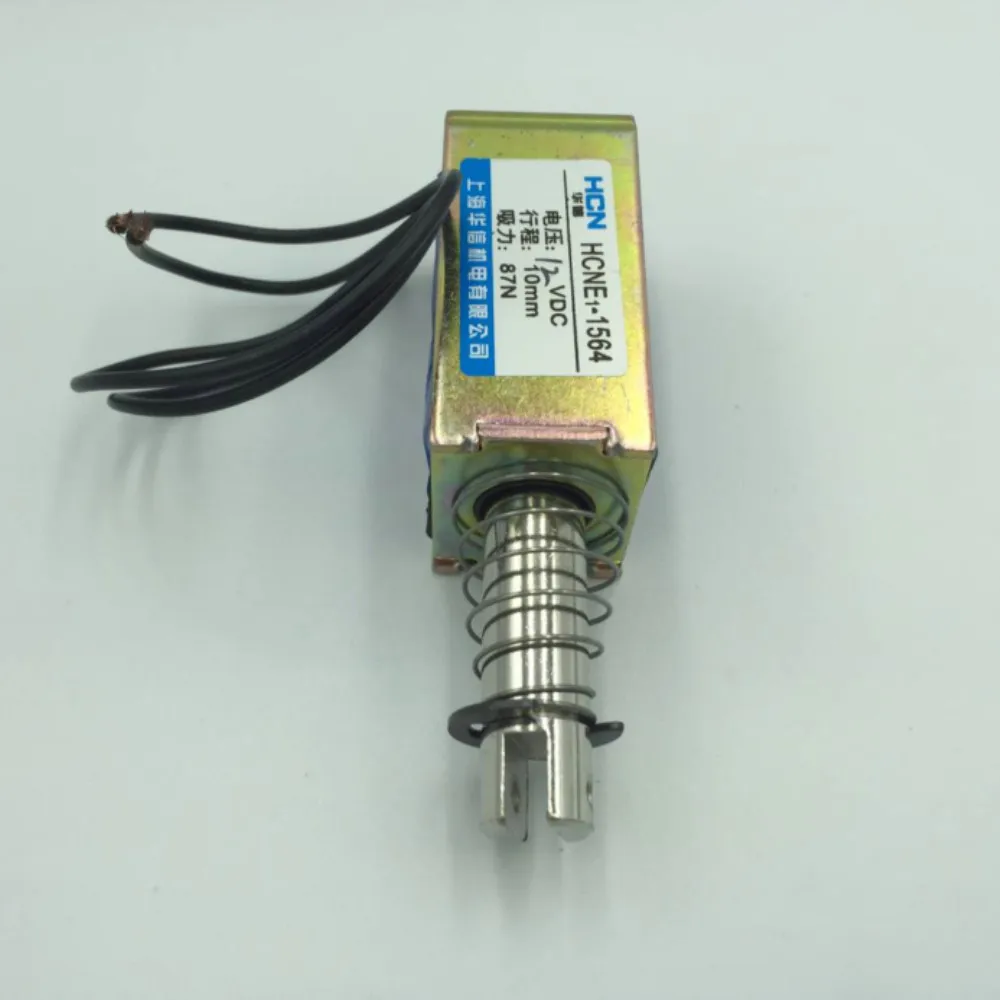 12V/24V Pull Hold/Release 10mm Stroke 8.7Kg 87N Force Electromagnet Solenoid Actuator