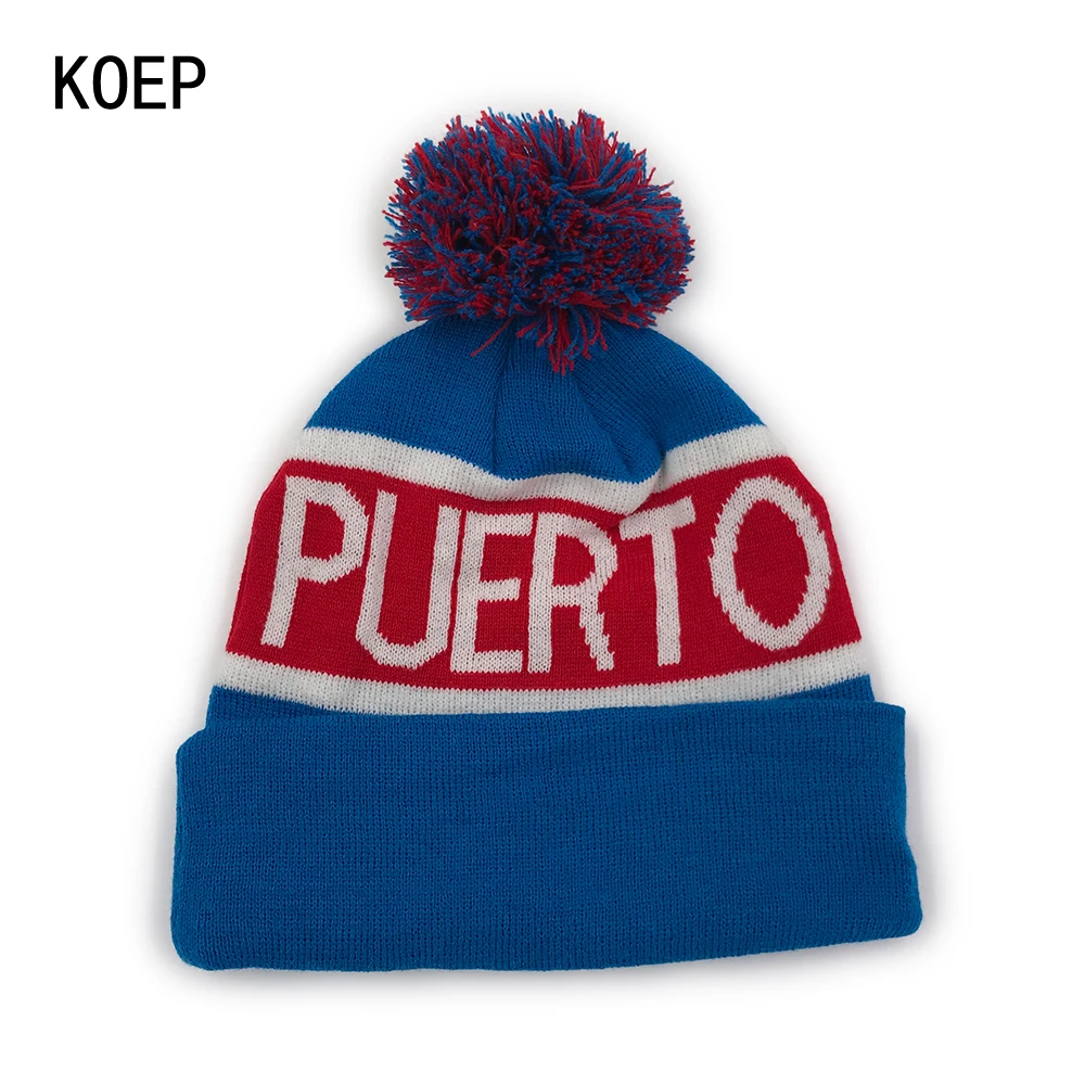 KOEP New RICO PUERTO Beanies Knit Cap Couple Winter Caps Skullies Bonnet Winter Hats For Men Women Beanie Ski Sports Warm Caps