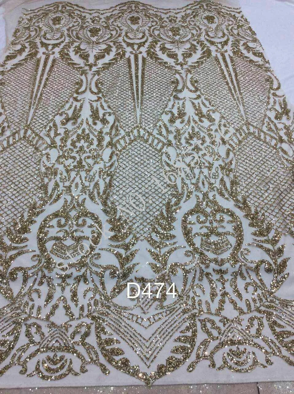 

Fashionable French lace embroidery MYHL1688 African lace sparkling sequins Nigeria extravagant wedding evening dress