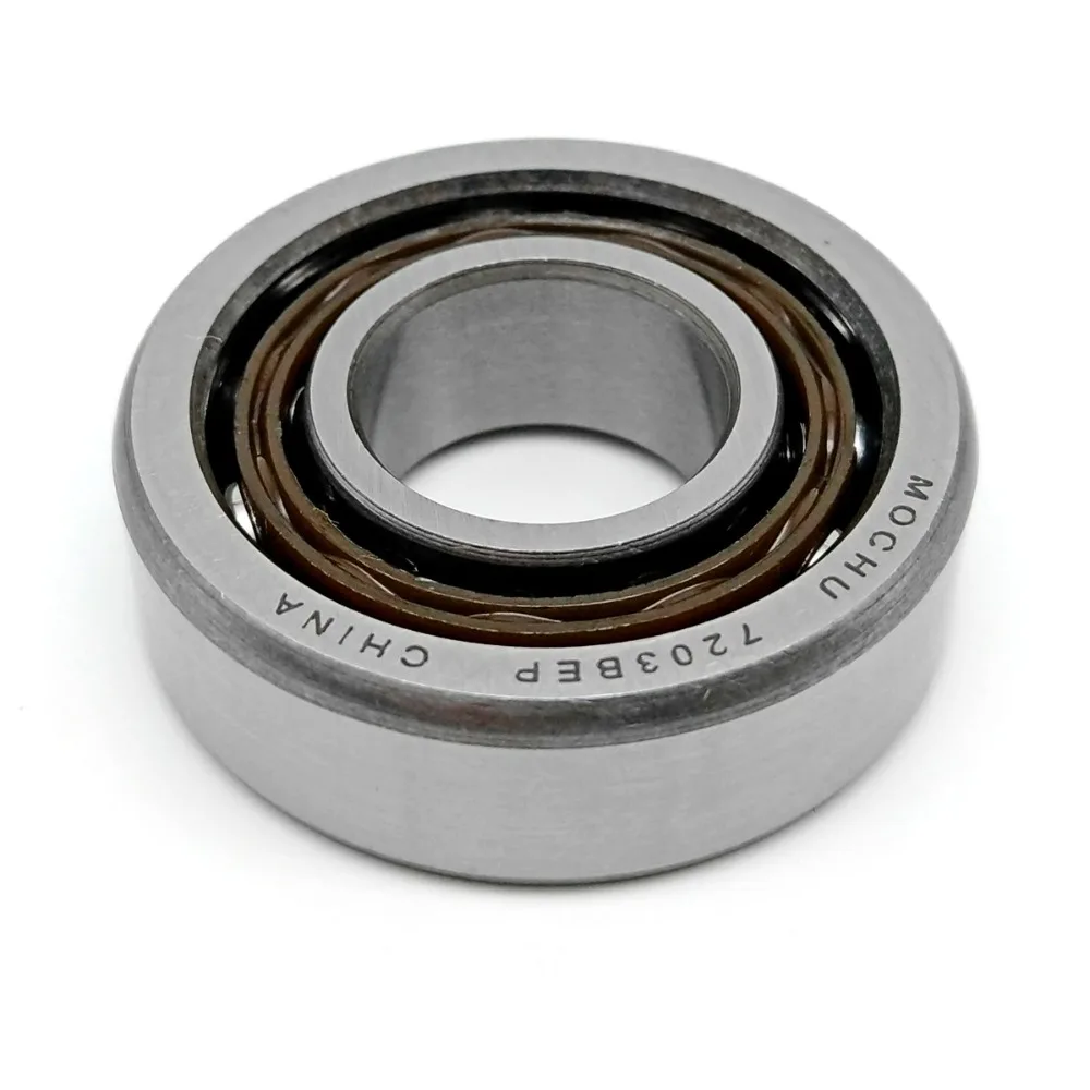 1pcs MOCHU 7203BEP 7203 17x40x12 Angular Contact Bearings Spindle Bearings CNC ABEC-3 40 contact angle