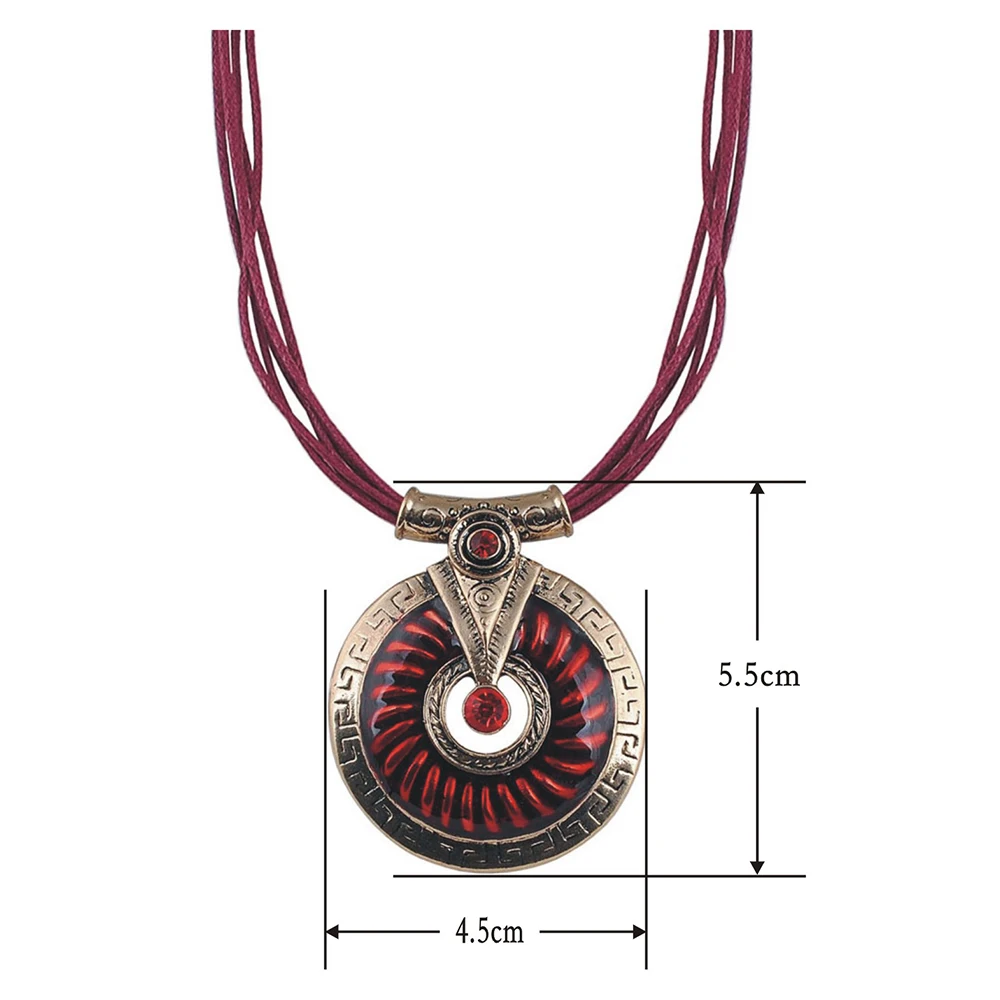 Round Pendant Necklace Vintage Jewelry Hot Cute Colorful Enamel Fashion Designer Jewelry