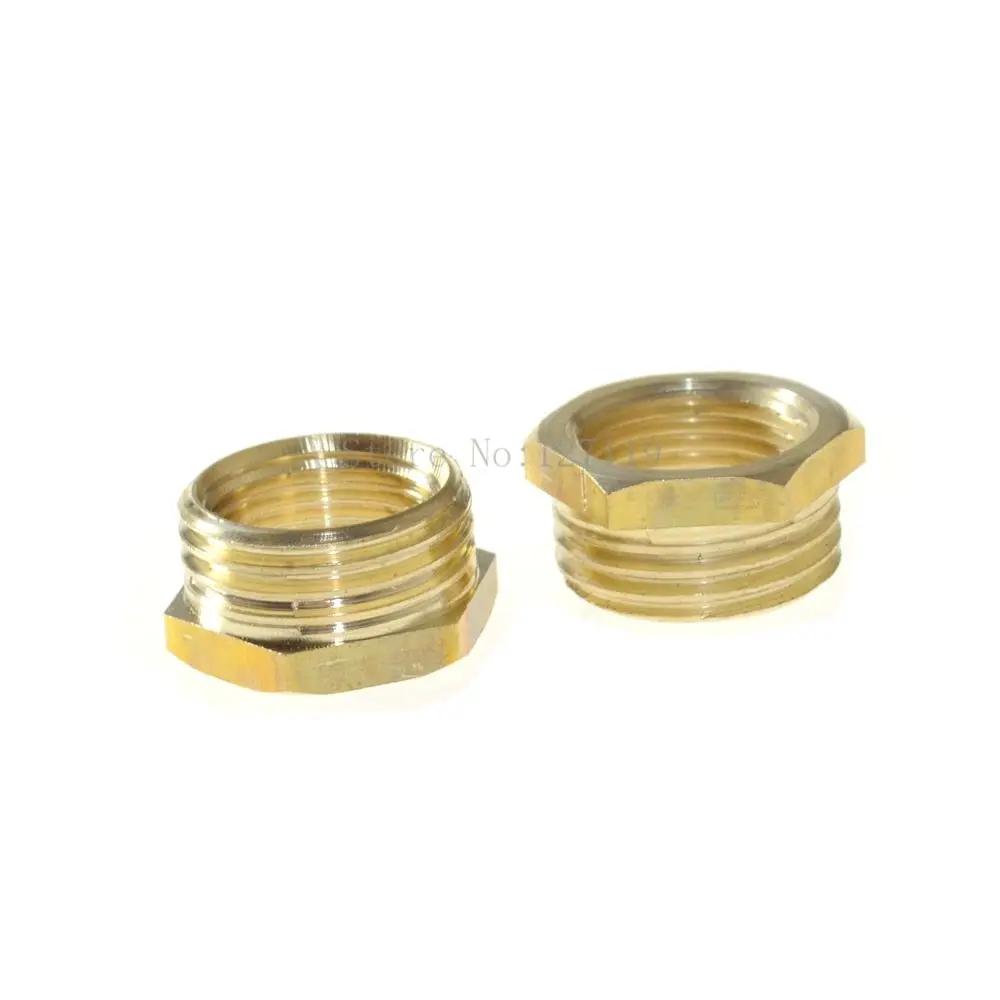 

2PCS 1" Male -3/4" Female Bushing Brass Pipe Fitting Connector