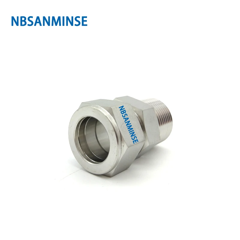 5Pcs/Lot NPT Thread Tube O.D. Metric mm Type Male Connector Stainless Steel SS316L MC 3000PSI Thread Pipe Fitting NBSANMINSE