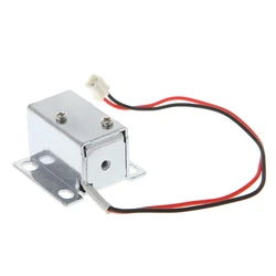 Cerradura electrónica para puerta, montaje de liberación, acceso solenoide, 12V, 0.4A