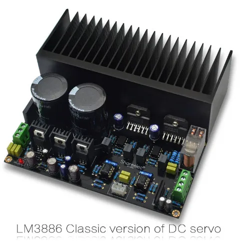 68W+68W LM3886 Stereo high power amplifier board OP07 DC servo 5534 independent operational