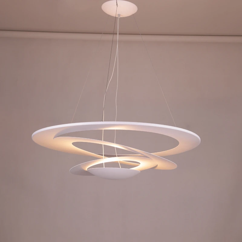 Wonderland Art Modern Pendant Lamp Creative Cyclotron Rotary Swing Dia 50CM/65CN/80CM White R7S/LED Nordic Design New Hot PLL-30