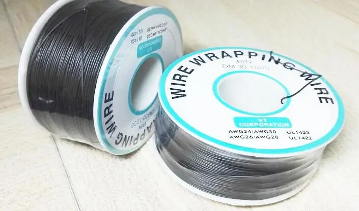 Free shipping 1roll/250M 30AWG Ok wire 30# jumper wire Flying lead single core tinned copper wire color option