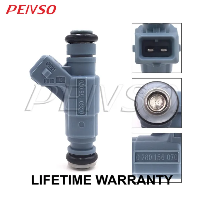 PEIVSO 4pcs 06B133551N 0280156070 Fuel Injector For Audi A4 Quattro Volkswagen Passat 2000~2012 1.8L l4