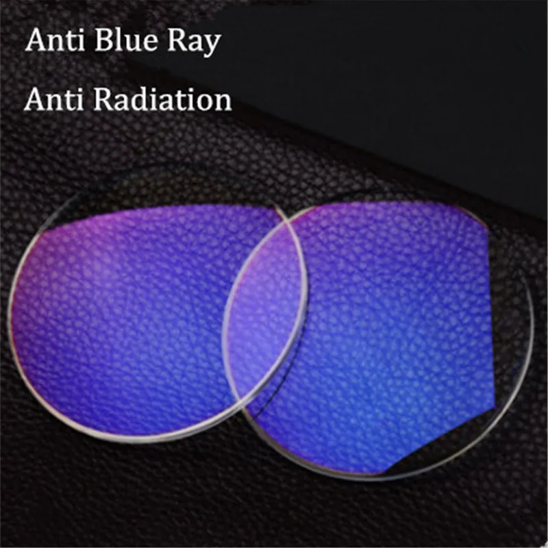 Blue Light Block 1.56 1.61 1.67 1.74 Thin Aspheric Radiation Anti Reflective Transparent Computer Working Protection Lenses