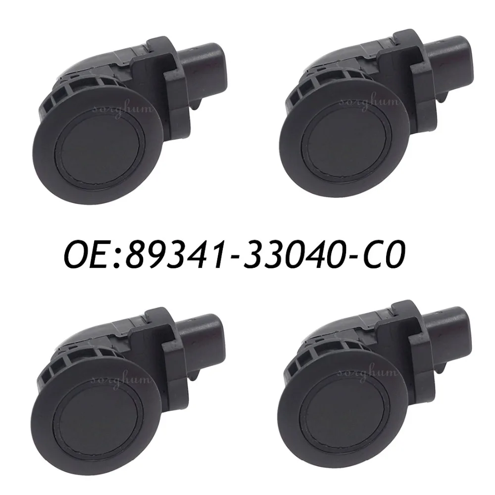 

4PCS 89341-33040-C0 89341-33040 PDC Parking Sensor For Toyota FJ Land Cruiser Corolla Camry Black