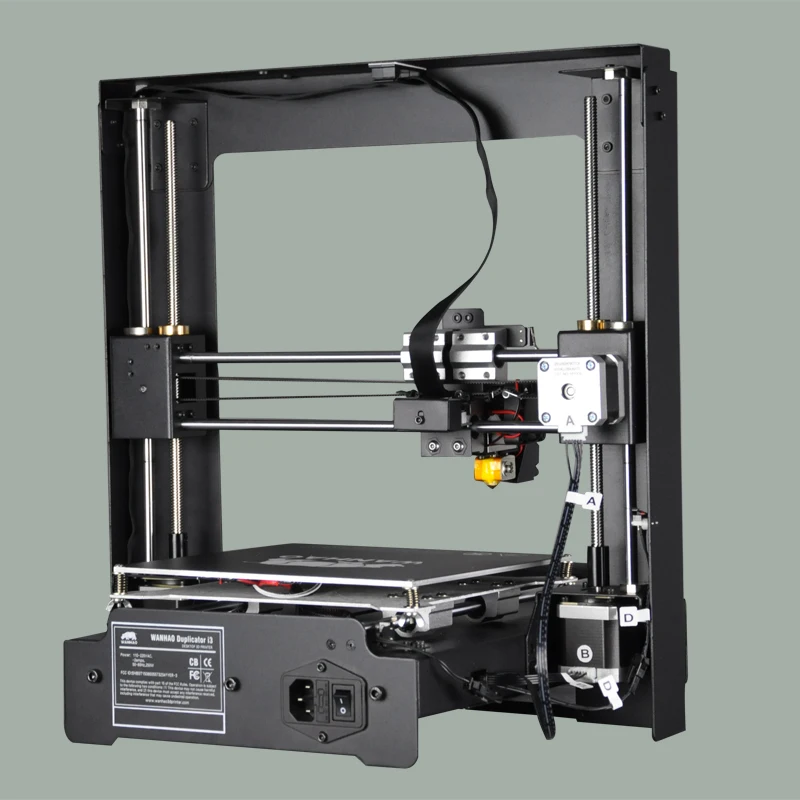 2017 new version hot sell WANHAO I3 PLUS 3d printer, mental frame , affordble 3d printer with filaments and LCD