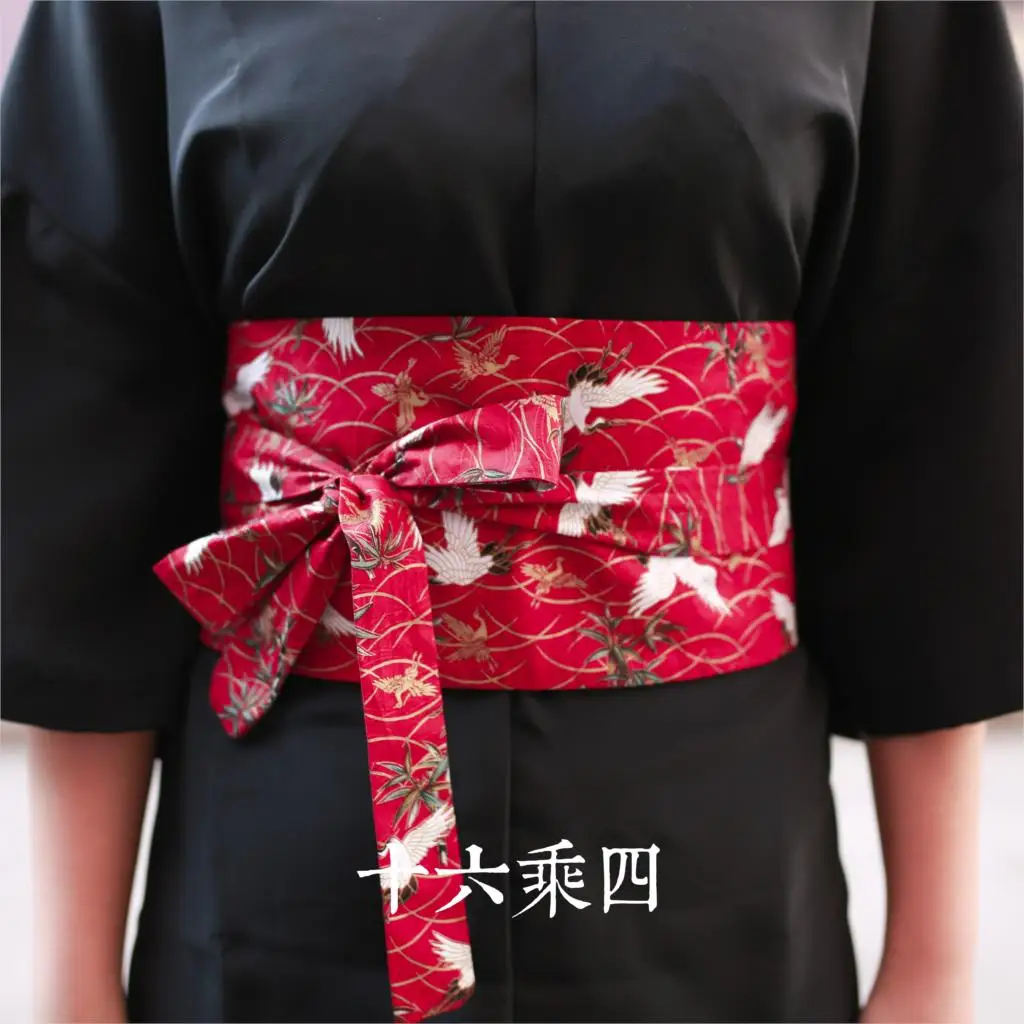 High quality Japanese forward and wind the bronzing ancient cranes waist belt