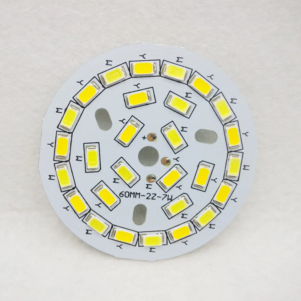 LED PCB SMD5730 Źródło światła panel lampy Trzy kolory Ściemnialne 3/5W 7W 9W 12W 15W 18W Aluminiowa płyta do żarówki led downlight diy